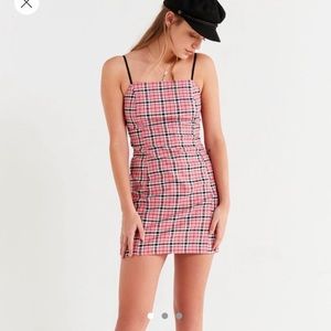 Pink plaid dress💘